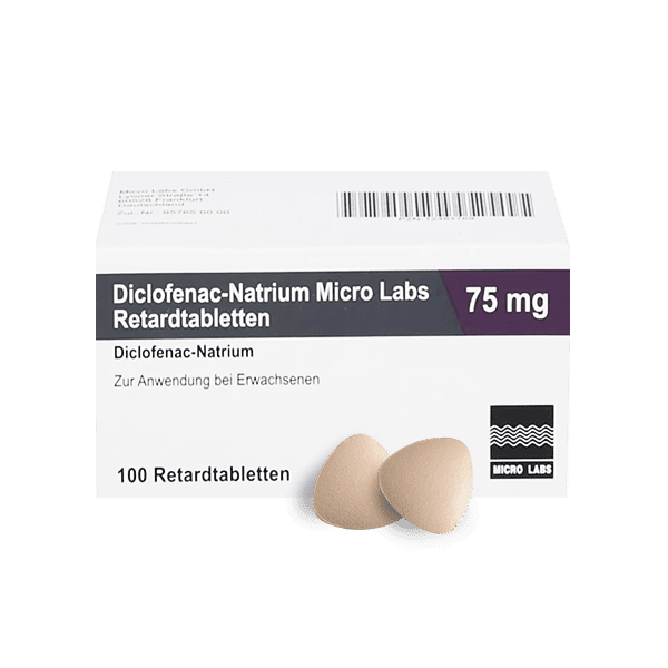 Diclofenac-Natrium Micro Labs 75 mg - Verpackung Diclofenac-Natrium Micro Labs