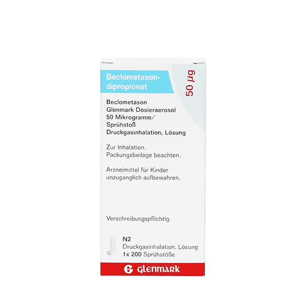 Beclometason Glenmark 50 Mikrogramm