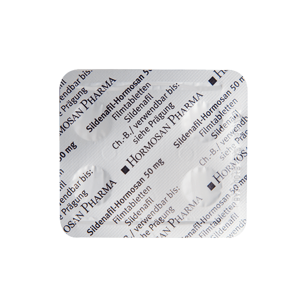 Sildenafil Hormosan blister Rückseite
