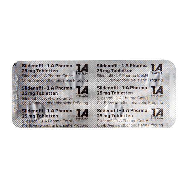 Sildenafil 1A Pharma blister Rückseite